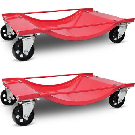 vidaXL Carrello Trasporto Auto Set 2 pz