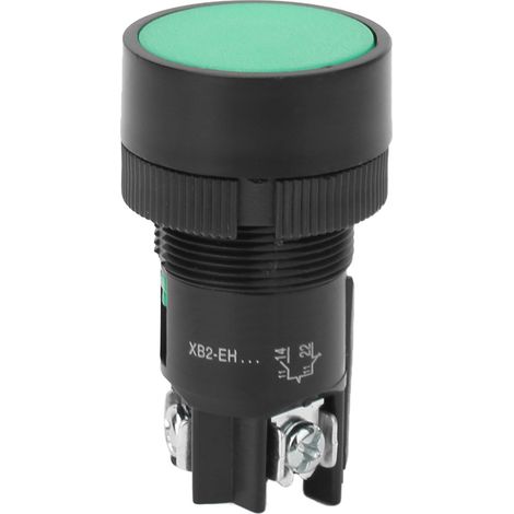 Lot de 10 boutons-poussoirs XB2-EH, interrupteurs de commande série 660 V 10 A à verrouillage automatique, vert XB2-EH135