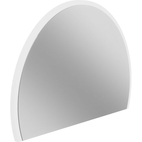 Miroir arrondi pour coiffeuse 60x2x41 cm décor blanc - KAI (1/3)