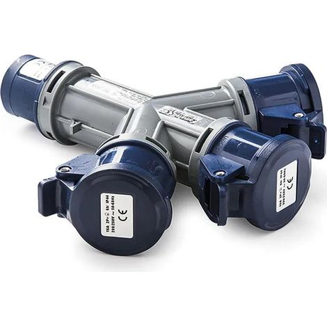Industrieller Adapter Famatel 15009 blau 32A 380V robust