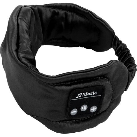 Cache-yeux sans fil avec musique, masque de nuit Bluetooth, masque de sommeil intelligent bloquant la lumière, casque ultra-fin noir (1/5)