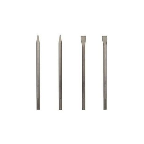 Bosch Meißel-Set 4tlg. SDS-max-Aufnahme 400 mm Flachmeißel Spitzmeißel 400 mm