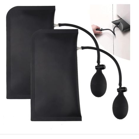 (2 Pièces Rectangle) Air Wedge Pump Wedge Coussin d'air de Levage Coussin de Montage Pompe à Air Wedge Outils à Main Bricolage Inflable pour Installation des Portes Fenêtres Réparation Automobile (1/5)