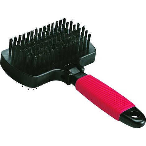 Cardatore con spazzola gro 5982 p/cani e gatti pelo medio e lungo - cm.17x10,5x5h.