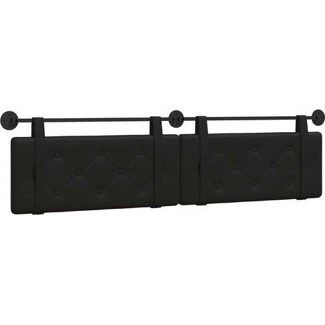 Maison Exclusive - Hängendes Kopfteil Schwarz Kunstleder