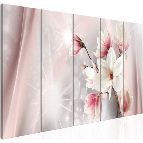 Tableau 5 Panneaux "Dazzling Magnolias Narrow" 90 x 225 cm (1/2)