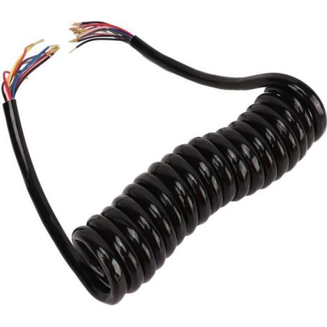 Câble enroulé électrique, Remorque Colorée de 9,8 Pieds 13 Câbles Enroulés en Cuivre Polyuréthane 20AWG pour Camping-car. (1/4)