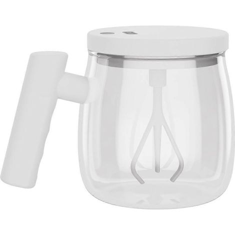 Self Stirring mug à café High Speed Self Mixing verre mug avec bois Handle pour café Milk Protein Powder A (1/5)