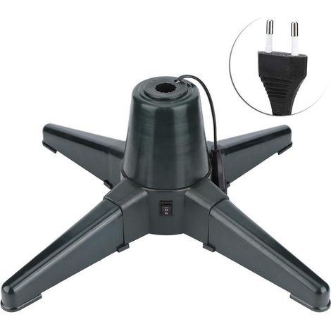 Christmas tree stand, 360 degree rotating electric Christmas tree stand, sturdy stand for holiday decorations. (1/5)