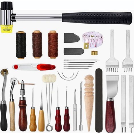 Outils pour le cuir, outils pour le travail du cuir, kits d'outils pour le bricolage du cuir (1/4)