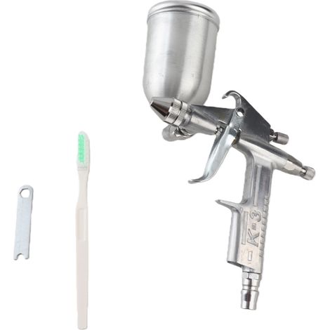 Pistola de pintura neumática miniatura profesional con boquilla de 0,5 mm y depósito de 125 ml para reparación de pintura de automóviles. (1/5)