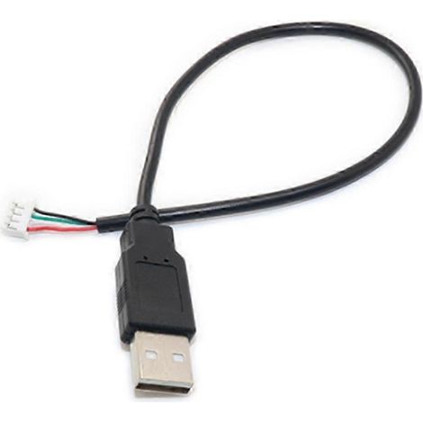 Câble d'extension USB vers PH1.5 haute transmission, connecteur PH1.5 femelle vers USB 2.0 mâle vers 4 broches, noir, 30 cm / 12 pouces (1/5)