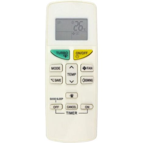 ARC470A11 Télécommande de rechange pour climatiseur DaikinARC470A11 Blanc pour DaikinARC470A11 ARC469A5 ARC455A1 ARC470A16 (1/5)