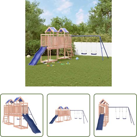 Aire de jeux - Aire de jeux d'extérieur bois massif de douglas (1/5)