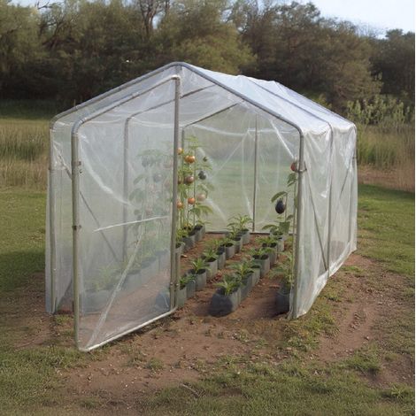 Serre Tunnel de jardin - Notus 9m2 - Made In France (1/5)