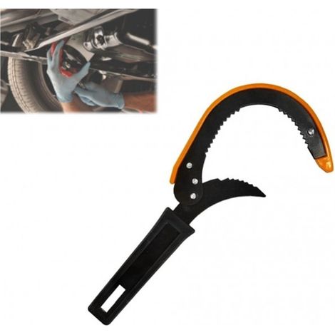 TRADE SHOP - Chiave Con Ganasce Seghettate Universale Filtro Per Auto Moto Cambio Olio Motore -