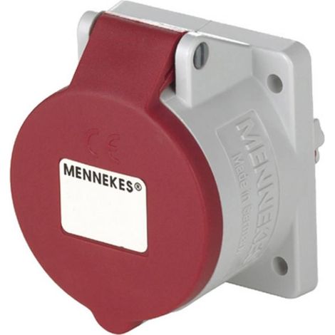 Mennekes Enchufe empotrable CEE 5x32A Rojo Gris IP44