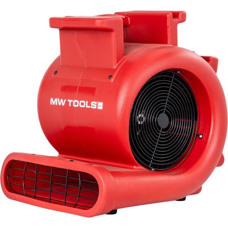 Mw Tools – Ventilateur sécheur 1080 W – Débit d'air important – 3 angles de soufflage – Pour séchage rapide de planchers – RV4000