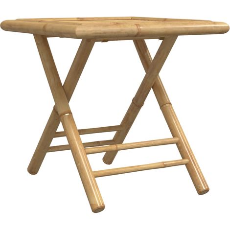 Folding Garden Table 45x45x45 cm Bamboo vidaXL (1/5)