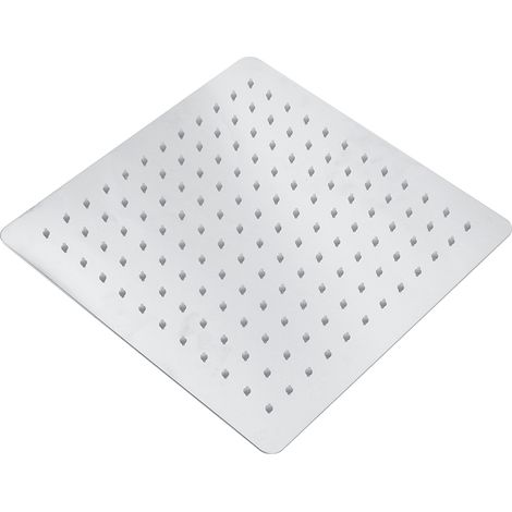 Lujoso grifo de ducha tipo cascada para montaje en techo, cromado, acero inoxidable de 30x30 cm (12"), 144 chorros. (1/5)