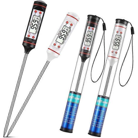 Thermomètre de cuisine étanche à lecture instantanée pour viande, sonde précise et rapide, idéal barbecue et cuisson. (1/5)