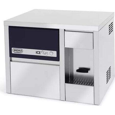 Machine à Glaçons Pleins 21 kg/24h Réserve 4kg avec Distributeur d'Eau - BREMA