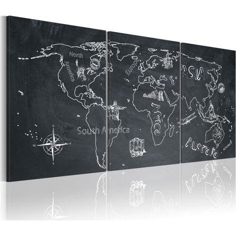 Tableau Imprimé "Globe Trotter" 60 x 120 cm (1/2)