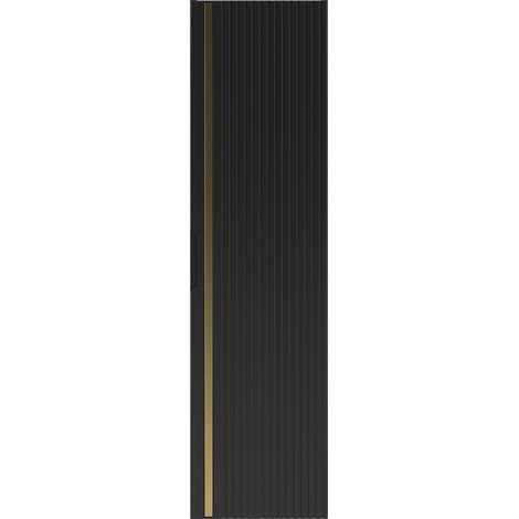 Meuble colonne de salle de bain suspendu VESPER noir 35 x 130 cm