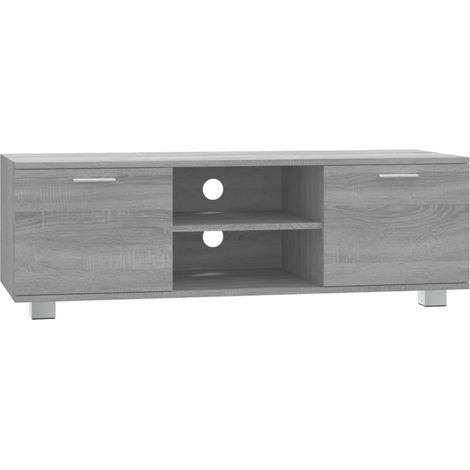 Mobile TV Grigio Sonoma 120x40,5x35 cm in Legno Multistrato vidaXL (1/5)