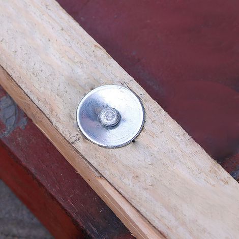 Lot de 100 cloueuses Nanshan spéciales avec rondelle, clous pour plafonds en béton, clous en acier pour murs en ciment (1/5)