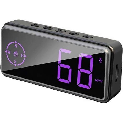 Boussole numérique pour voiture, affichage tête haute, GPS, compteur de vitesse en MPH (1/5)