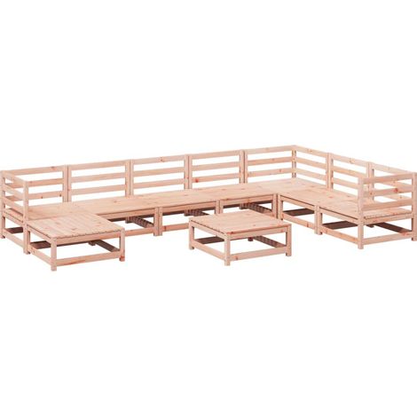 Maison Exclusive - 9-tlg. Garten-Sofagarnitur Massivholz Douglasi