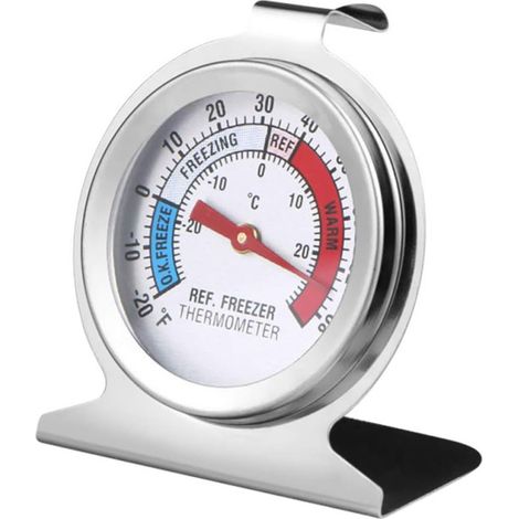 Irovami Lot de 6 thermomètres pour réfrigérateur/congélateur, grand cadran, pour congélateur/réfrigérateur/frigo. (1/5)