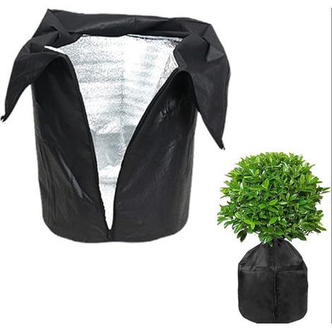 Protection Pot de Fleur Hiver Housse Hivernage Plante Pot Bâche Protection Arbustes Couverture Housses Protection Pot Plantes 50×45cm (1/5)