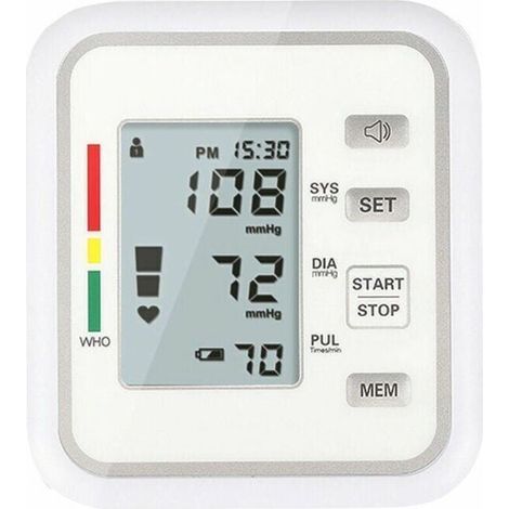Lampe de bureau LED - Luminosité réglable, rechargeable - Adaptée aux enfants - Fonctions : horloge, porte-stylo, écran LCD, calendrier, affichage de la température - 3 couleurs de lumière - Blanche (1/3)