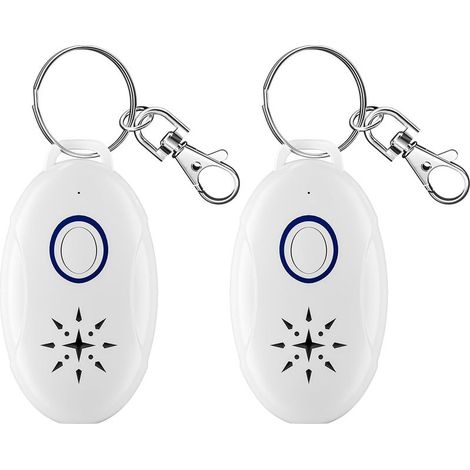 Répulsif À Ultrasons 2 Pack - Anti Moustique Ultrason Portable Rechargeable Électronique USB De Charge Le Camping Extérieur/Intérieur Contre Les Insectes Anti, Fourmis, Araignées (1/5)