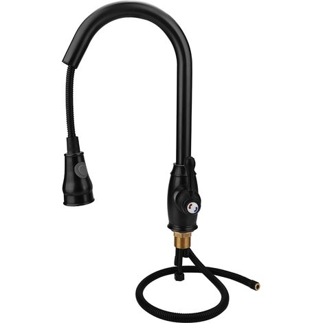 ORB Küchenarmatur aus Messing, ausziehbar, Kalt- und Warmwasser (G3/8" EU-Standard) (1/5)