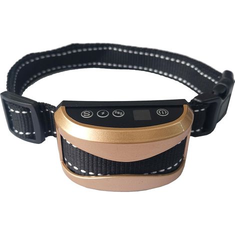 Collier Anti-aboiement Chien - Modes Choc Lectrique/vibration/sensibilit Aide Au Dressage Inoffensif Automatique Ip65 Batterie Rechargeable Sangl