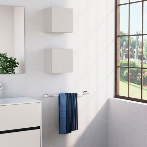 Inda - Pensile bagno con anta DX 30x30 cm - Perla Opaco (1/3)