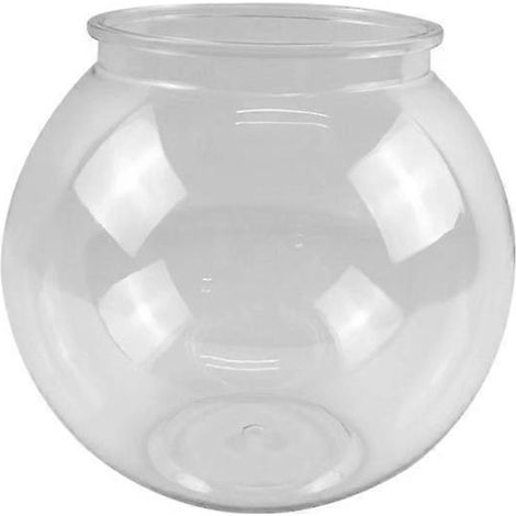 Aquarium de bureau en plastique pour animaux de compagnie, construction monobloc incassable, diamètre 10 cm. (1/5)
