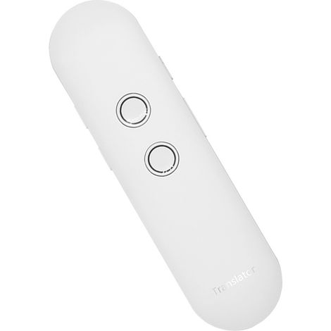 Smart voice-activated photo translator with real-time translation of 81 languages, supports remote translation – a must-have for overseas travel -- White (1/4)