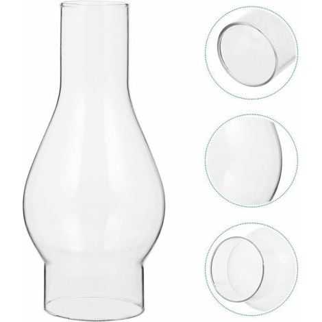 XVX – Abat-jour en verre résistant aux hautes températures pour lampe à huile – Compatible avec la plupart des modèles – Taille : petite (1/4)