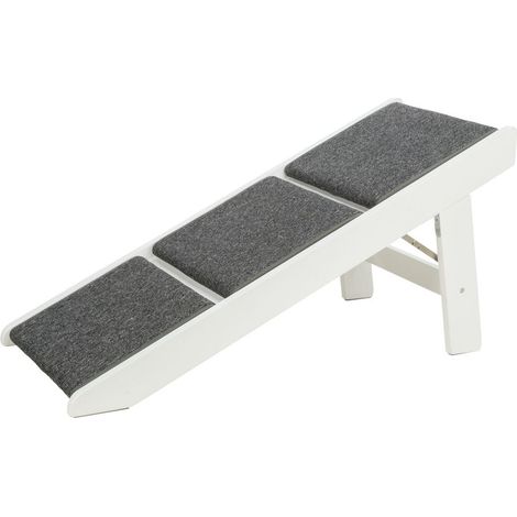 Rampe, ausklappbare Stufen,MDF 44 46 106cm ,weiß (1/5)