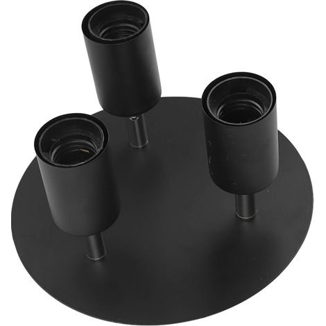 Support plafonnier orientable 3 têtes, base de lampe rotative E27, projecteur pour plafond 85-265V, pour cuisine et chambre (1/5)