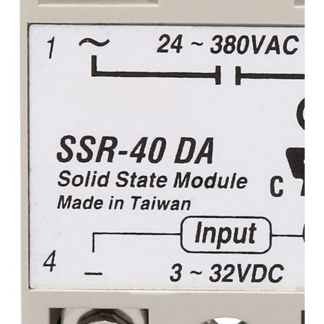 Relais statique monophasé à faible bruit et sans étincelles, module de relais SSR 40DA pour applications de contrôle de puissance (1/5)