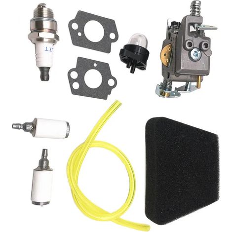 Kit de carburateur, compatible avec les carburateurs de tronçonneuses Poulan et McCulloch 351, 352, 370, 371, 390, 391, 401, 420 et 422.-AquaForge