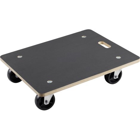 Chariot de transport PA 400 kg – Dimensions 590 x 490 mm – Hauteur 140 mm – 4 roulettes pivotantes – Matériau polyamide – Metafranc