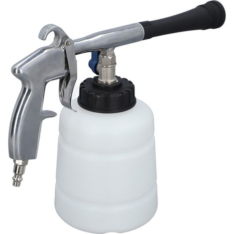 Pistolet nettoyage auto air comprimé souffleur avec buse brosse kit lavage haute pression detailing intérieur véhicule (1/5)