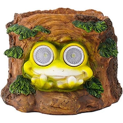 Statue de grenouille solaire décorative pour jardin, lampe grenouille lumineuse de dessin animé pour fête