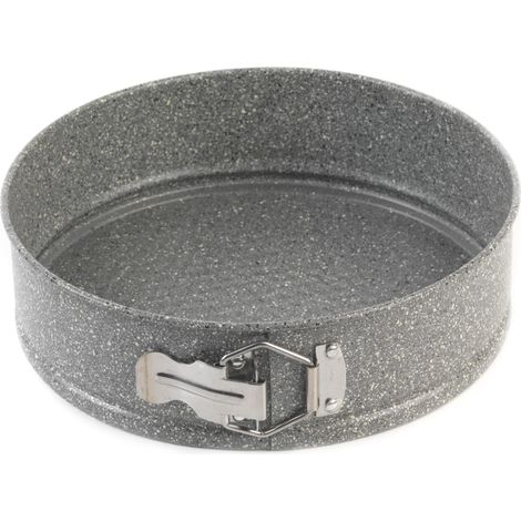 Salter BW02783G Marble Collection CarbonTeglia da forno a molla in acciaio al carbonio, ideale per torte e cheesecake, 24 cm, Easy Release, antiaderente, Grigio (1/5)